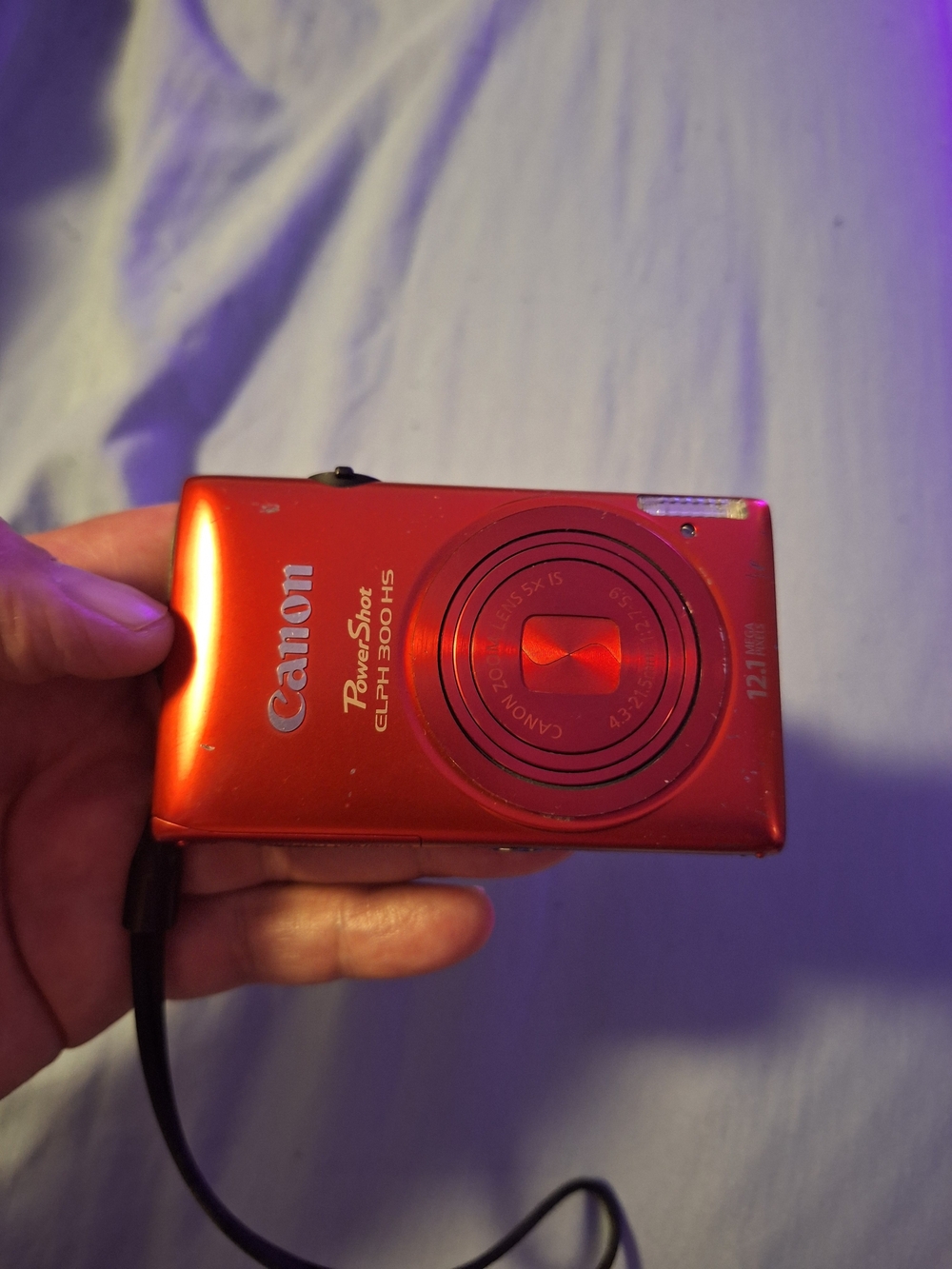 Canon Red Compact Point-and-Shoot Camera